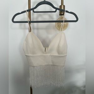 Fringe crop top
